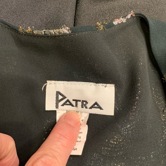 Black and silver and gold shirt with satin black pants brand new tag still on - Picture 3 of 10